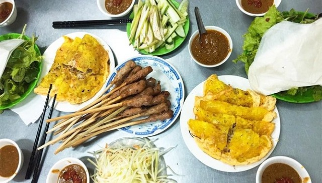 bánh xèo bà Dưỡng