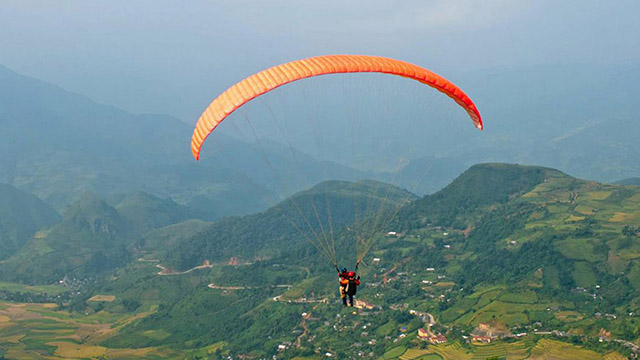 dù lượn tại Lang Biang